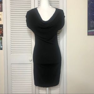 H&M Black Cowl Neck Sweater Dress -Size Small